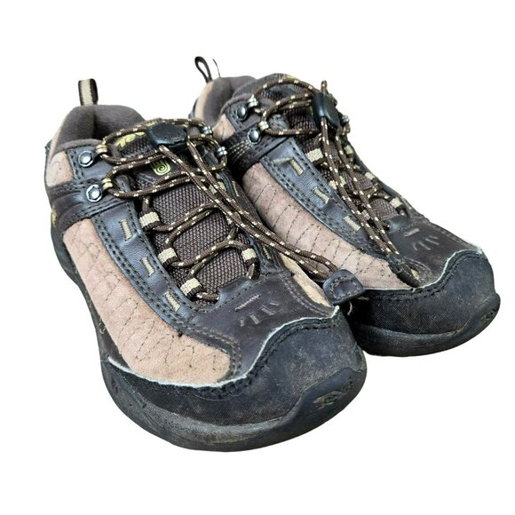 Teva Other - Teva Hiking Walking Shoes Youth Boys 12 Brown & Black Leather Sneaker Tideseal